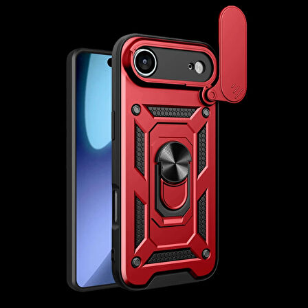 Joy Tekno Apple iPhone 17 Air Pars Lens Yüzüklü Silikon