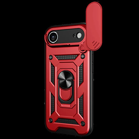 Joy Tekno Apple iPhone 17 Air Pars Lens Yüzüklü Silikon