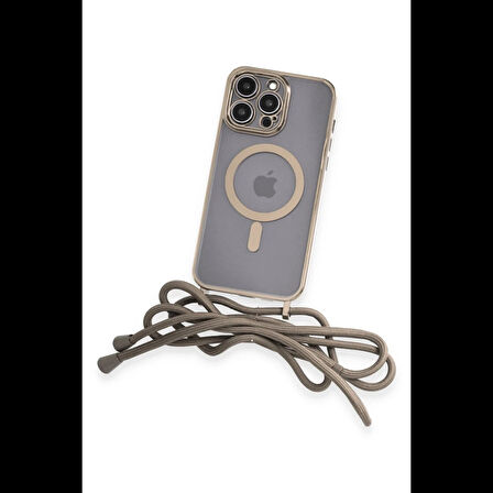 Joy Tekno iPhone 14 Pro Kılıf Divo Lazer Askılı Magsafe Kapak