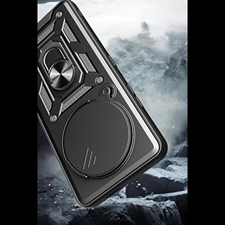 Joy Tekno Xiaomi Mi 15 Ultra Kılıf Pars Lens Yüzüklü Silikon