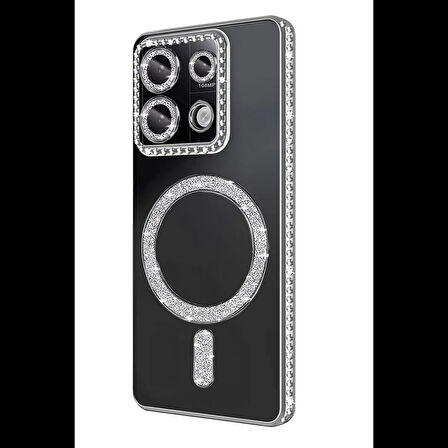 Joy Tekno Xiaomi Uyumlu Redmi 13C Joke Simli Magneticsafe Kılıf