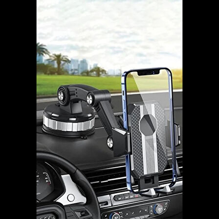 Vlike V13 Vantuzlu 360 Derece Ayarlanabilir Araç Tutucu - Siyah