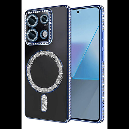 Joy Tekno Xiaomi Uyumlu Redmi 13C Joke Simli Magneticsafe Kılıf