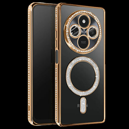 Joy Tekno Xiaomi Uyumlu Redmi 14C Joke Simli Magneticsafe Kılıf