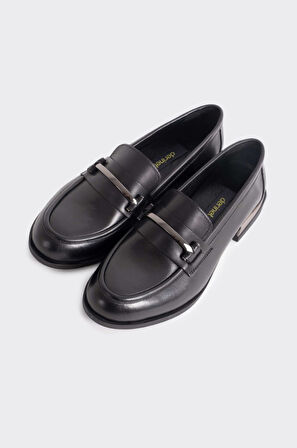 Günlük Hakiki Deri Kadın Tokalı Casual Ayakkabı