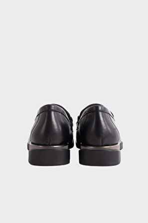 Günlük Hakiki Deri Kadın Tokalı Casual Ayakkabı