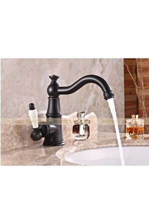Banyo Lavabo Bataryası Antik Siyah Yeni Model 5 Yıl Garantili