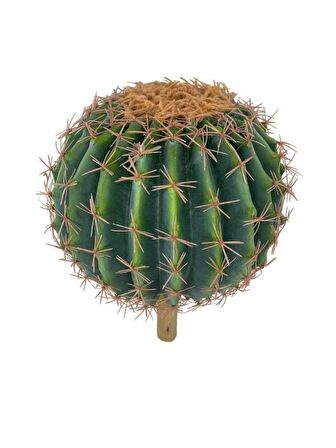 Yapay Çiçek Echinocactus Grusonii Altın Fıçı Kaktüs  25*25cm Cactüs  sk4010