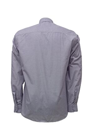 Erkek Kolay Ütülenebilir Pamuklu Klasik Geniş Kesim Gömlek