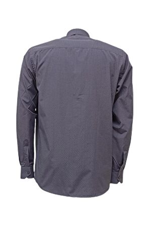 Erkek Kolay Ütülenebilir Pamuklu Klasik Geniş Kesim Gömlek