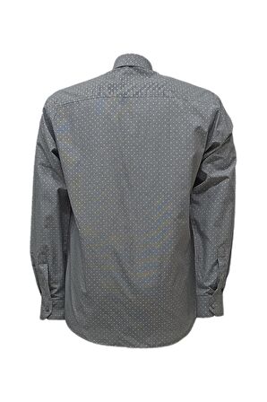 Erkek Kolay Ütülenebilir Pamuklu Klasik Geniş Kesim Gömlek