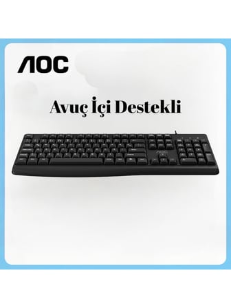 Aoc Kb120B-62 F Tuş Dizilimli Usb Kablolu Klavye