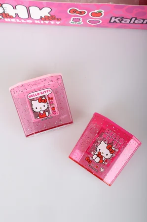 x Dekomus Lisanslı Hello Kitty Çift Bıçaklı Kalemtraş Tek Adet