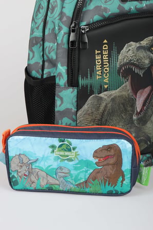  x Dekomus "T-Rex Force Collection" Jurassıc World Lisanslı Okul ve Kalem Çantası Seti