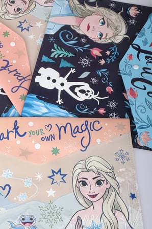 x Dekomus Lisanslı Elsa Frozen 4 Adet Çıtçıt Dosya