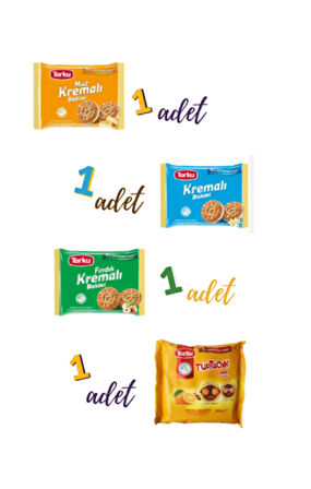 Torku Karışık Bisküvi Paketi (7 Çeşit Lezzet) | Torku Bisküvi - Atıştırmalık Seti