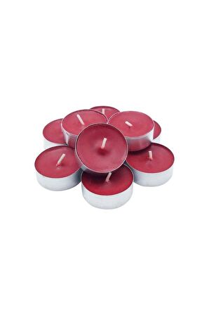 Kokusuz Mum Renkli Mum 8 li Tealight Mum Dekoratif Yuvarlak Mum