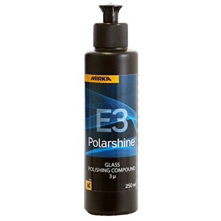 Polarshine E3 Cam Pastası 250 ml – Cam Çizik Giderici, Silikonsuz, Profesyonel Parlatıcı