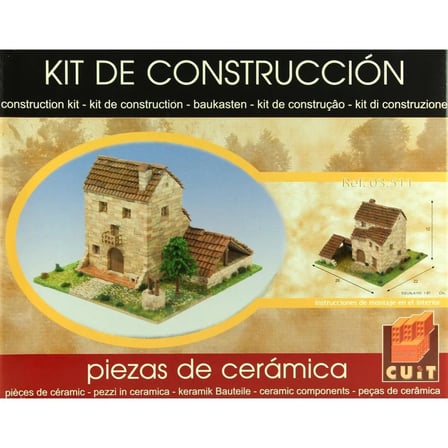 Kırsal Ev Tip.1 1/87 22x26x14 Cm. Taş Maketi, Domenech 3511