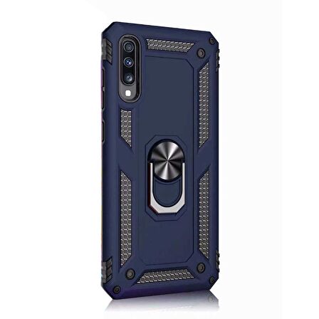 Gpack Samsung Galaxy A70 Kılıf Vega Standlı Yüzüklü Mıknatıslı