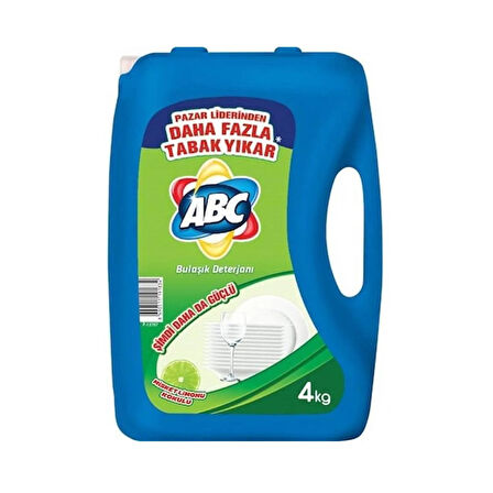 ABC Bulaşık Deterjanı Power ve Misket Limon 4 lt 2 li Karma Paket