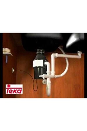 Teka - TR 23.1 - Çöp Öğütücü - Pinomatik Düğmeli - Paslanmaz Çelik 0.50 Hp - Siyah - 40197101 TR23.1 TKA0083