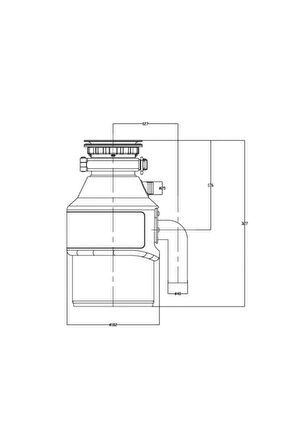 Teka - TR 23.1 - Çöp Öğütücü - Pinomatik Düğmeli - Paslanmaz Çelik 0.50 Hp - Siyah - 40197101 TR23.1 TKA0083