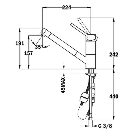 TEKA AUK 978 PULLOUT KROM BATARYA