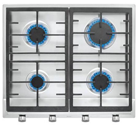 Teka - EX 60.1 4G AI AL CI - Ankastre Paslanmaz Çelik Gazlı Ocak - Döküm Izgara - Inox - 60 cm - 40212101