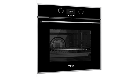 Teka - HLB 860 SS - Ankastre Multifonksiyonel Dijital Ekranlı Turbo Fırın - Siyah Cam - 70 lt - 41560090