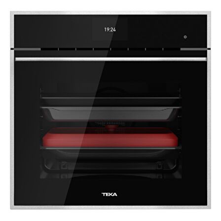 Teka - IOVEN SS - Ankastre Multifonksiyonel Dokunmatik Ekranlı Turbo Fırın - Siyah Cam - 70 lt - 41560160
