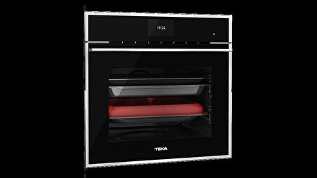 Teka - IOVEN SS - Ankastre Multifonksiyonel Dokunmatik Ekranlı Turbo Fırın - Siyah Cam - 70 lt - 41560160