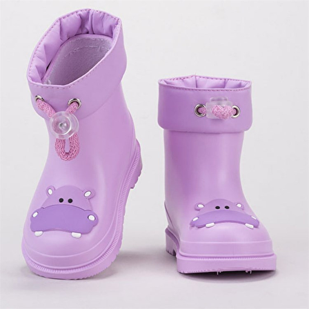W10214 Bimbi Hipo İgor Marka Unisex Yağmur Çizmesi Lila