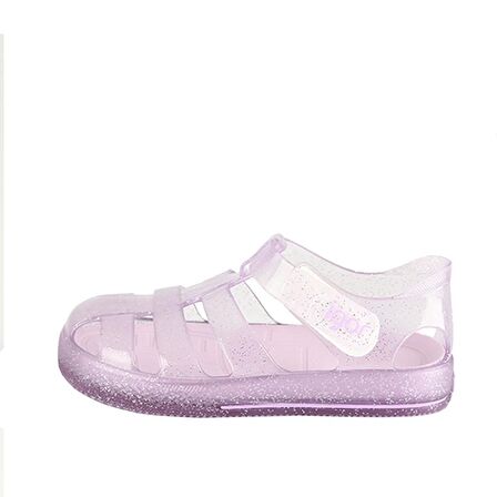 S10265 Star Glitter Kız Çocuk Sandalet Mor