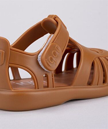 S10271 Tobby Solid İgor Marka Unisex Çocuk Sandalet Karamel