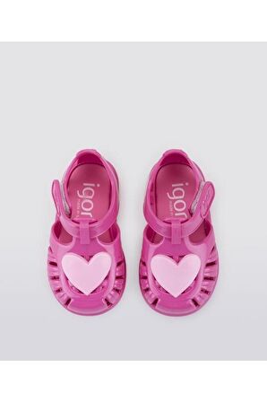 S10310-007 Tobby Gloss Love Çocuk Sandalet Terlik