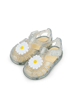 Unisex S10322 Tobby Gloss Flor Çocuk Sandalet - Beyaz | 24