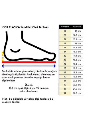IGOR S10329-387 Clasica Cristal Çocuk Sandalet