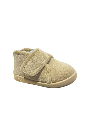 Unisex Çocuk Homie Cırtlı Yumuşak Panduf - Bej | 28