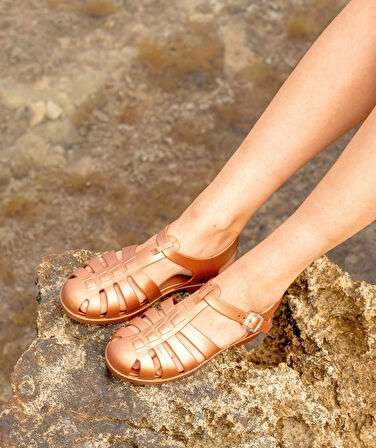 İgor Biarrıtz Metal Bayan Sandalet S10346 / Bronz