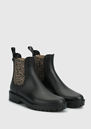 Siyah Kadın Yağmur Botu