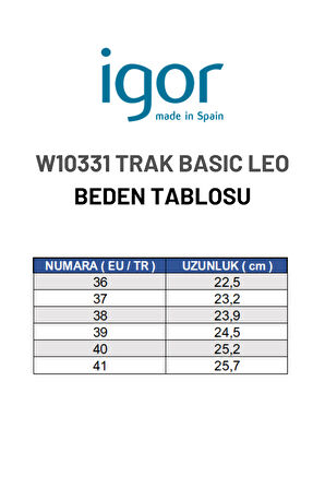 Igor Trak Basic Leo Kadın Yağmur Botu - Siyah Leopar W10331-002