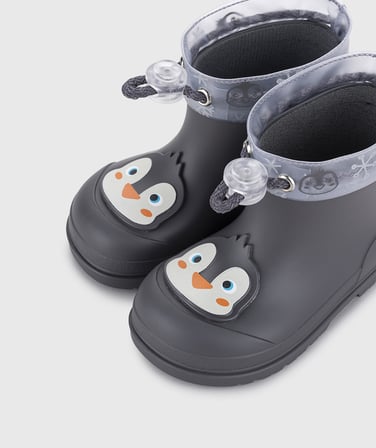 Igor W10362 Mendi Pinguino Antracita Antrasit Çocuk Yağmur Çizmesi