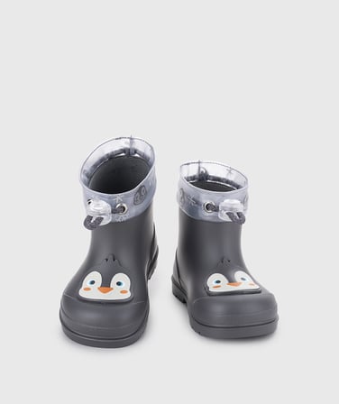 Igor W10362 Mendi Pinguino Antracita Antrasit Çocuk Yağmur Çizmesi