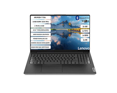 LENOVO V15 G4 ABP Amd Ryzen 7 7730U 16 GB 1 TB SSD 15,6'' FHD Freedos 82YY0012TR+161