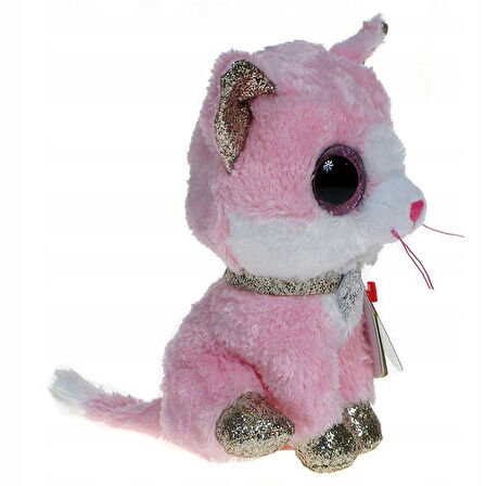 Ty Beanie Boo Fiona Pembe Peluş Kedi 15 cm