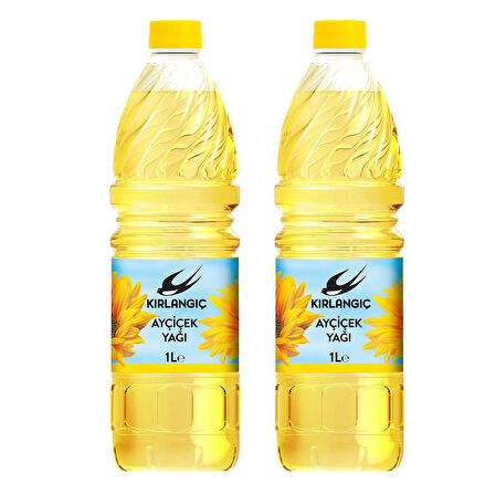 Kırlangıç Ayçiçek Yağı 1 lt x 2 Adet