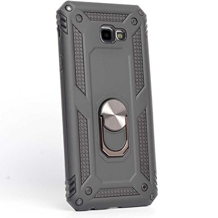 Gpack Samsung Galaxy J4 Plus Kılıf Vega Standlı Yüzüklü Mıknatıslı