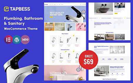 Tapbess - Banyo ve Sıhhi Tesisat WooCommerce Teması