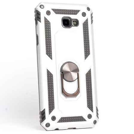 Gpack Samsung Galaxy J4 Plus Kılıf Vega Yüzüklü MıknatıslıNano Glass